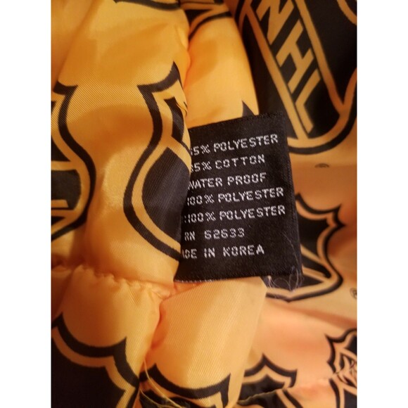 Pittsburgh Penguins Puffer Jacket Hooded NHL Pro Player Size XXL Prince of Wales - Picture 8 of 9